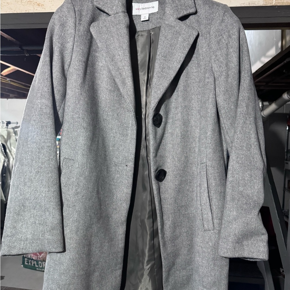 Liz Claiborne Heather Gray Coat
